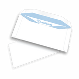 White DL Gummed Non-Windowed Envelopes (110mm x 220mm)