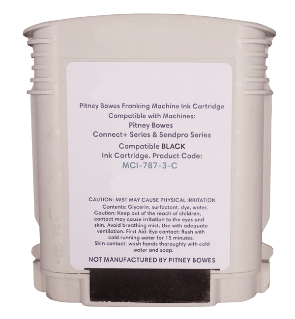 Pitney Bowes Connect+ 1000, Connect+ 2000 & Connect+ 3000 Compatible Black Ink Cartridge - Royal Mail Approved