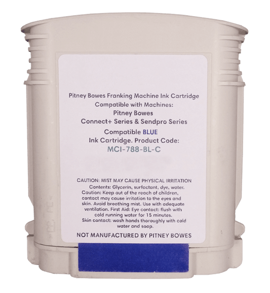 Pitney Bowes SendPro P1000, SendPro P1500, SendPro P2000 & SendPro P3000 Compatible Blue Ink Cartridge - Royal Mail Approved Pitney Bowes SendPro P1000, SendPro P1500, SendPro P2000 & SendPro P3000 Compatible Blue Ink Cartridge - Royal Mail Approved