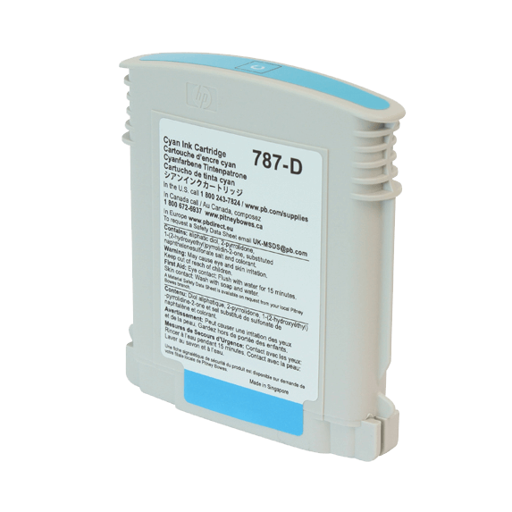 Brand New Original Pitney Bowes SendPro P1000, P2000 & P3000 Cyan Ink Cartridge