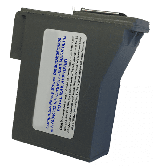 Pitney Bowes DM60 & K722 Compatible Blue Ink Cartridge - Royal Mail Approved Pitney Bowes DM60 & K722 Compatible Blue Ink Cartridge - Royal Mail Approved