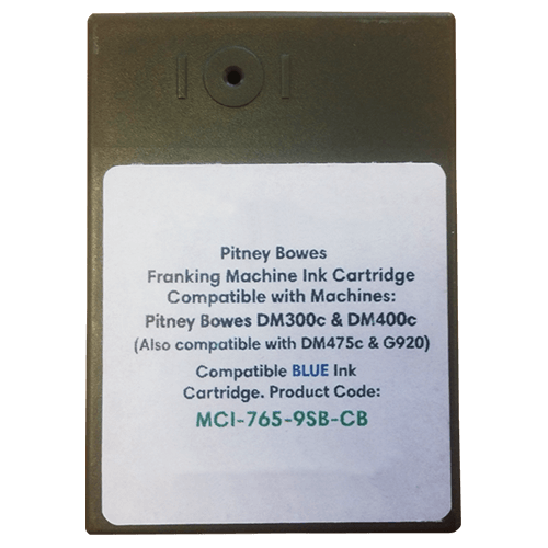 Pitney Bowes SendPro C Auto Compatible Blue Ink Cartridge - Royal Mail Approved